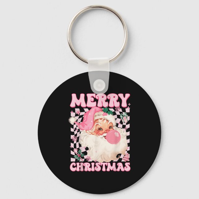 Porte-clés Santa Claus Nk Sungles Blowing Bubble Gum Christma (Recto)