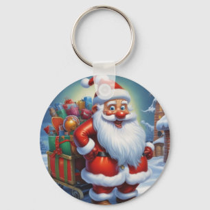 Porte-clés Santa Clause Joyeux Noël Bonne année