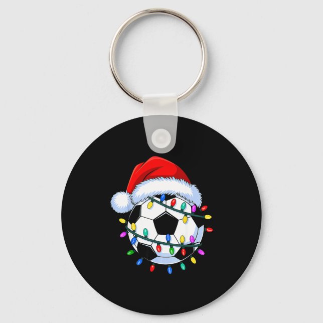 Porte-clés Santa Soccer Ball Christmas Soccer  (Recto)
