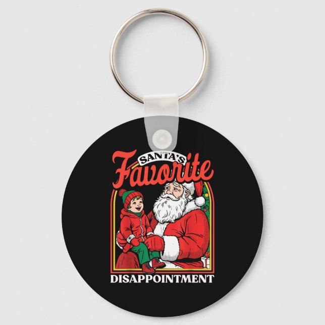 Porte-clés Santas Favorite Disapintment Funny Sarcastic Chris (Recto)