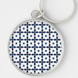 Porte-clés Sapphire Gemstone Art, Bleu