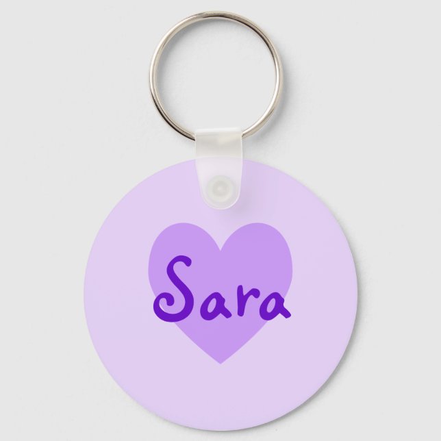Porte-clés Sara en violet (Recto)