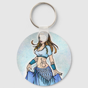 Porte-clés Sarah Blue Bellydancer