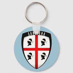 Porte-clés Sardaigne, bouclier (bleu clair) Porte - clé