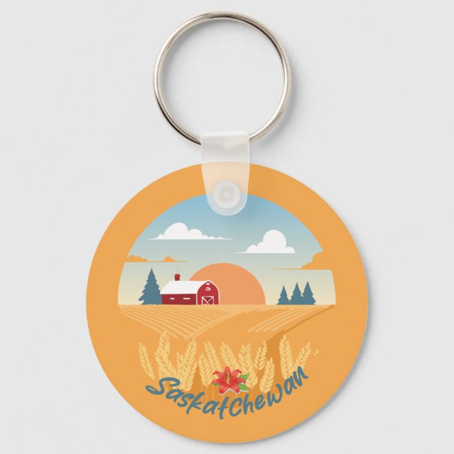 Porte-clés Saskatchewan vintage (Recto)
