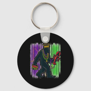 Porte-clés Sasquatch Mardi Gras Bigfoot Drôle Hommes Enfants