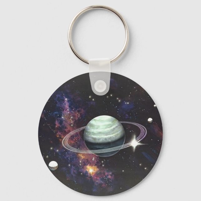Porte-clés Saturne avec anneaux (Recto)