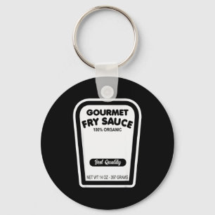Porte-clés Sauce de friture gourmet drôle Costume de groupe H