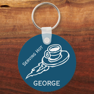 Porte-clés Saucer Volant Personnalisé Navy