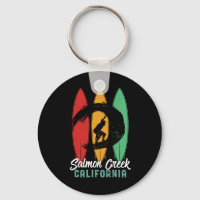 Saumon Creek California Beach Retro Surfing