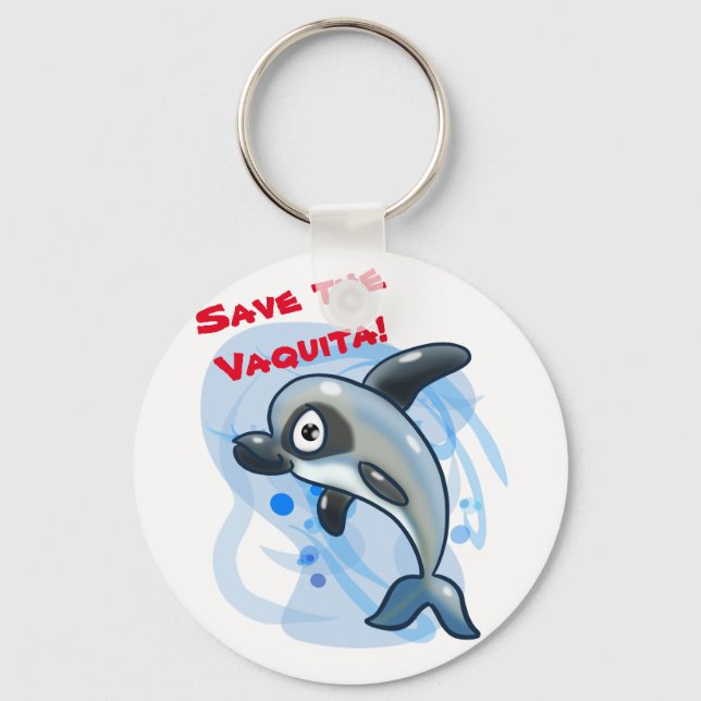 Porte-clés Sauvez la Vaquita ! (Recto)