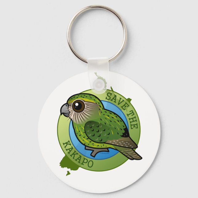 Porte-clés Sauvez le Kakapo (Recto)