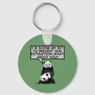 Porte-clés Sauvez le panda