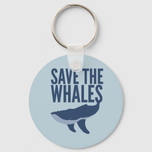 Porte-clés Sauvez le porte - clé de baleines
