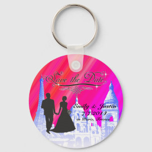 PORTE-CLÉS SAUVEZ LE PORTE - CLÉ DE DATE AVEC LA VUE DE