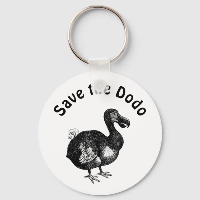 Porte-clés Sauvez le porte - clé Dodo (Recto)