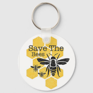 Porte-clés Sauvez les abeilles