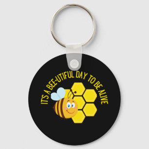 Porte-clés Sauvez les abeilles BEE Slogan Citations Cadeaux d