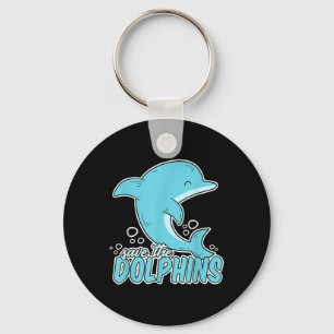 Porte-clés Sauvez les dauphins - Animal de mer De l'environne