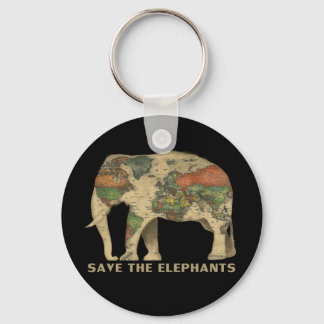 Porte-clés Sauvez Les Éléphants