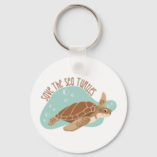 Porte-clés Sauvez les tortues marines