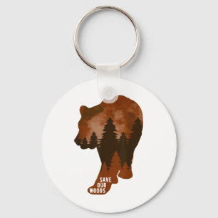 Porte-clés Sauvez notre Woods De l'environnement Protection O