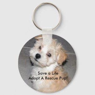 Porte-clés Sauvez un LifeAdopt un chiot de délivrance !