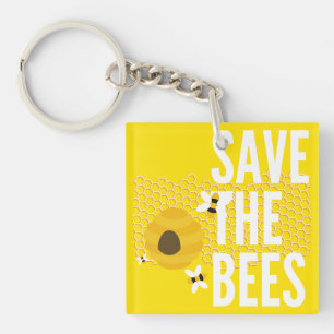 Porte-clés SAve Les abeilles HONEYCOMB HONEYCOMB HONey POT