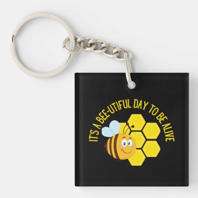 Porte-clés Save the Bees BEE Slogan Quotes Awareness Toxits (Devant)