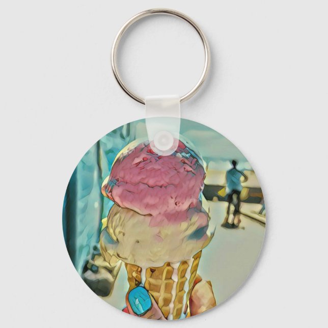 Porte-clés Saveur de crème glacée (Recto)