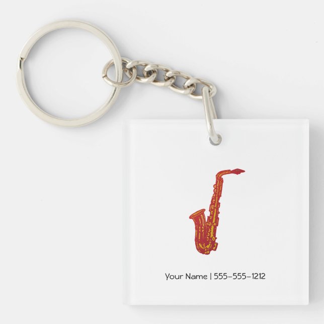 Porte-clés Saxophone (Devant)