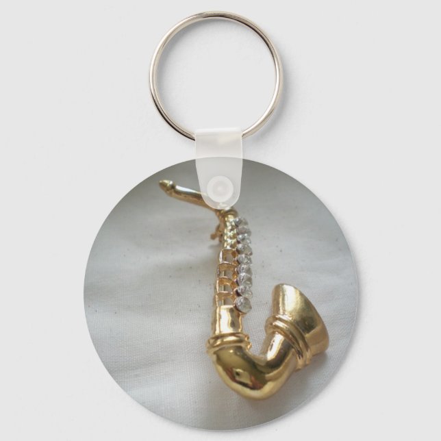 Porte-clés Saxophone d'or (Recto)