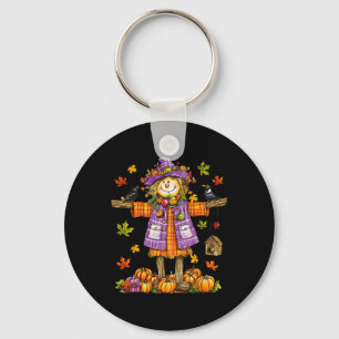 Porte-clés Scarecrow Automne Saison Automne Citrouille Thanks