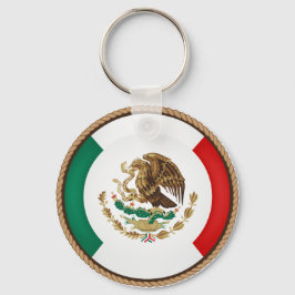 Porte-clés Sceau cool du drapeau mexicain