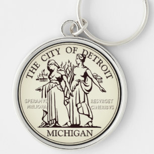 Porte-clés Sceau de la ville de Detroit