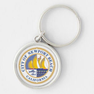Porte-clés Sceau de la ville de Newport Beach, Californie