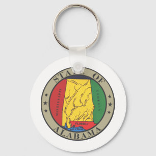 Porte-clés Sceau d'État de l'Alabama