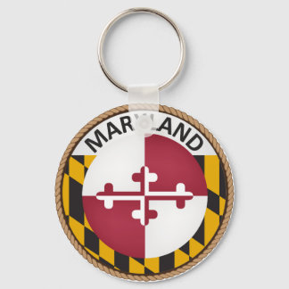Porte-clés Sceau du drapeau de l'État du Maryland