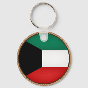 Porte-clés Sceau du drapeau du Koweït cool