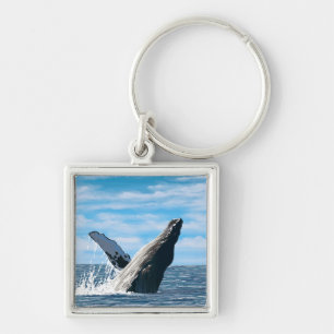 Porte-clés Scène de baleines à bosse du New Hampshire