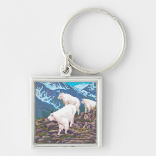 Porte-clés Scène de chèvres de montagne - Montana