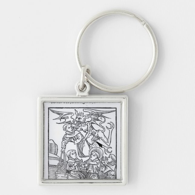 Porte-clés Scène 'de la navigation de St Brendan (Devant)