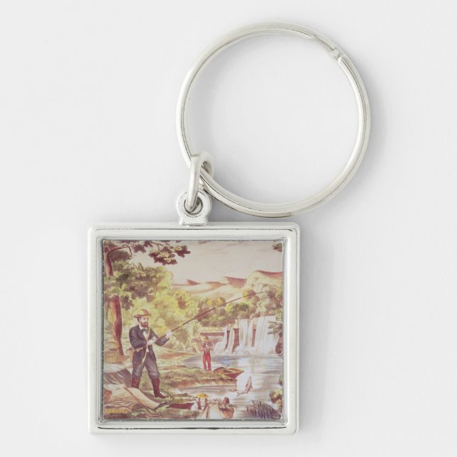 Porte-clés Scène de pêche (Devant)