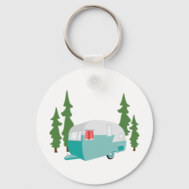Porte-clés Scène du camping (Recto)