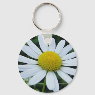 Porte-clés Schlüsselanhänger weisse Margerite