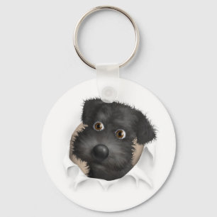 Porte-clés Schnoodle (noir) éclatant