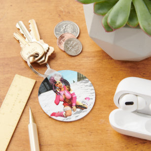 Porte-clés Sci Fi Femme Cyborg