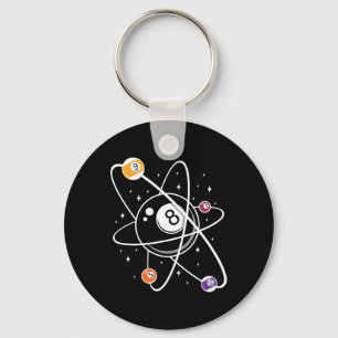 Porte-clés Science Atom Pool Lover 8 - Billard
