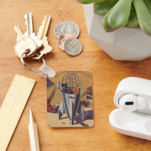 Porte-clés Science-fiction vintage, Sci Fi, Construire une fu