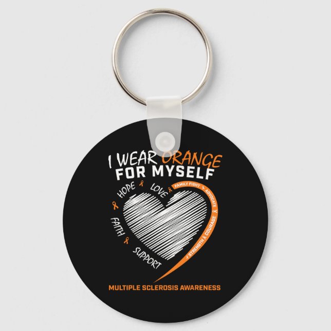 Porte-clés Sclérose en plaques Vêtements Femmes Hommes Sensib (Recto)